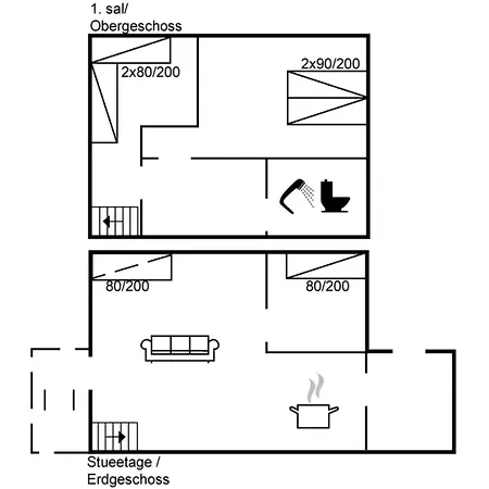 アパート Ennike - 2-3km From The Sea By Interhome Sønderby